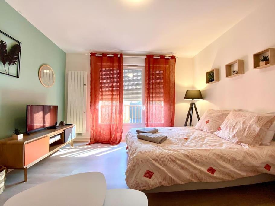 T2 Cosy Proche Hopital + Parking Gratuit Sur Place Auxerre Eksteriør bilde